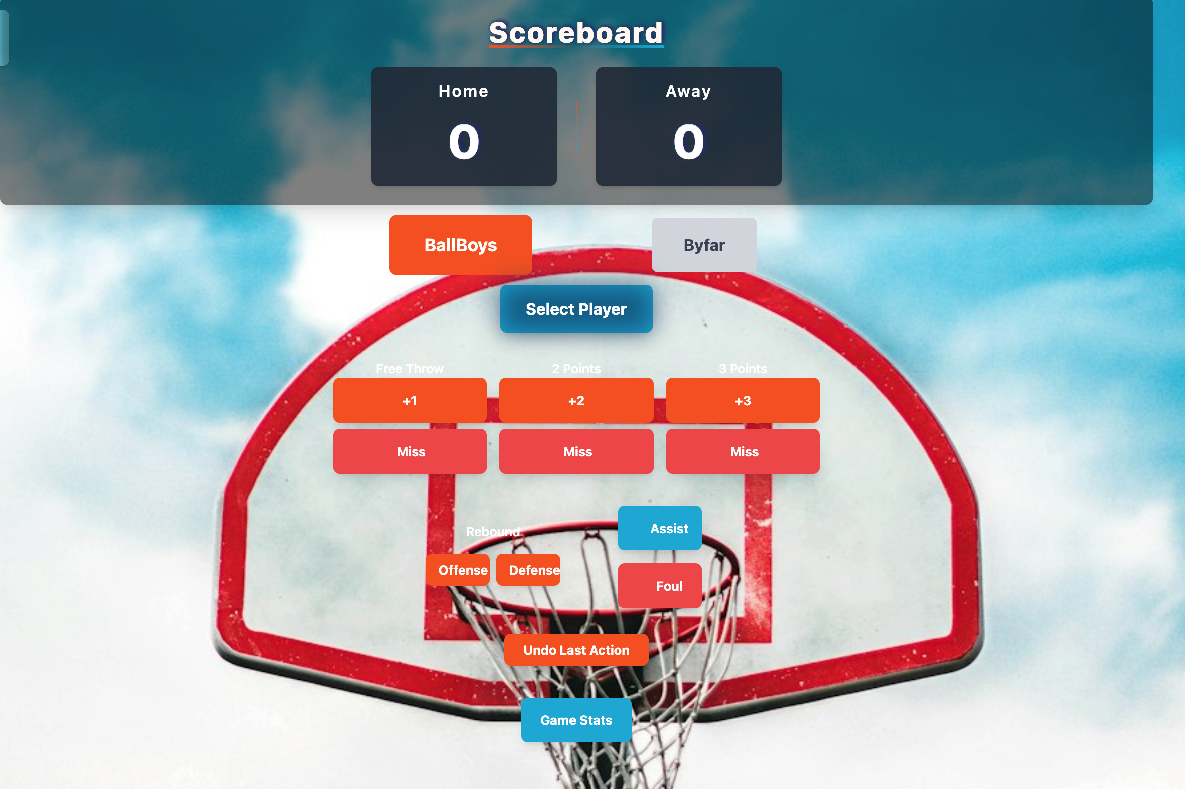 HoopTrackr – Track Your Game Like a Pro